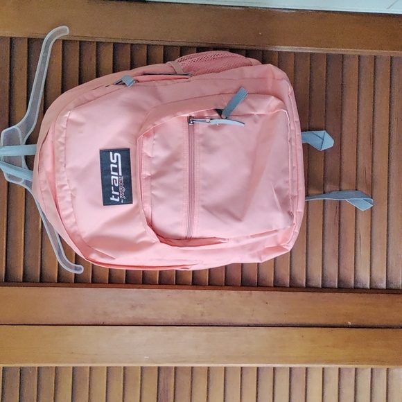 Jansport Bags Trans By Jansport Peach And Gray Backpack Poshmark